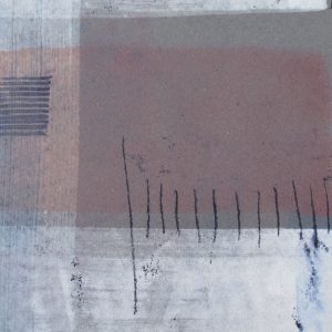Nachtstück 2, Mischtechnik, 50 x 50 cm, Iris Flexer 2018