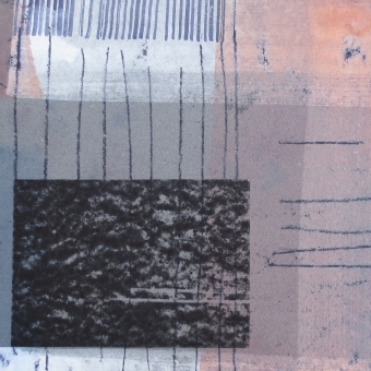 Nachtstück 6, Mischtechnik, 50 x 50 cm, Iris Flexer 2018