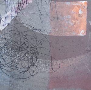 Nachtstück 8, Mischtechnik, 50 x 50 cm, Iris Flexer 2018